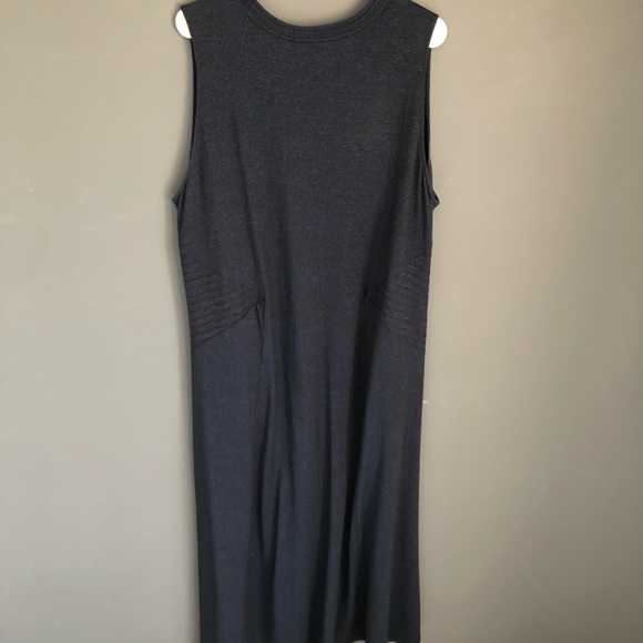 Soft Surroundings Maxi Dress Women Plus Size 2X Navy Marled Sleeveless Stretch - Picture 2 of 5